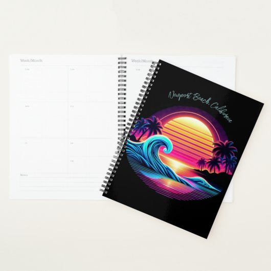 Zonsondergang Surf gloed Planner (Display)