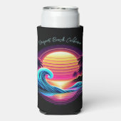 Zonsondergang Surf gloed Seltzer Blikjeskoeler (Seltzer Achterkant)