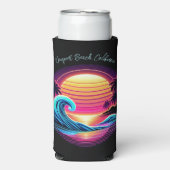 Zonsondergang Surf gloed Seltzer Blikjeskoeler (Seltzer Voorkant)