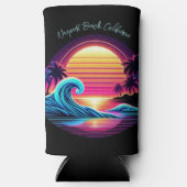 Zonsondergang Surf gloed Seltzer Blikjeskoeler (Voorkant)