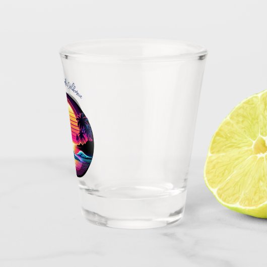 Zonsondergang Surf gloed Shot Glas (Rechts)