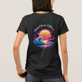 Zonsondergang Surf gloed T-shirt