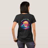 Zonsondergang Surf gloed T-shirt (Achterkant volledig)