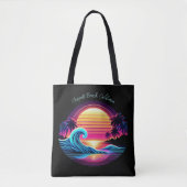 Zonsondergang Surf gloed Tote Bag (Voorkant)