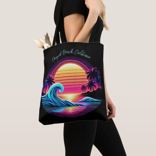 Zonsondergang Surf gloed Tote Bag (Dichtbij)