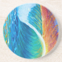 Zonsondergang Surf Golf Medium (127cm x 152cm) Tap Zandsteen Onderzetter