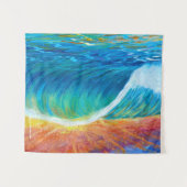 Zonsondergang Surf Golf Medium (127cm x 152cm) Wan Wandkleed (Voorkant (horizontaal))