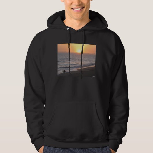 Zonsondergang Surfers Hoodie (Voorkant)