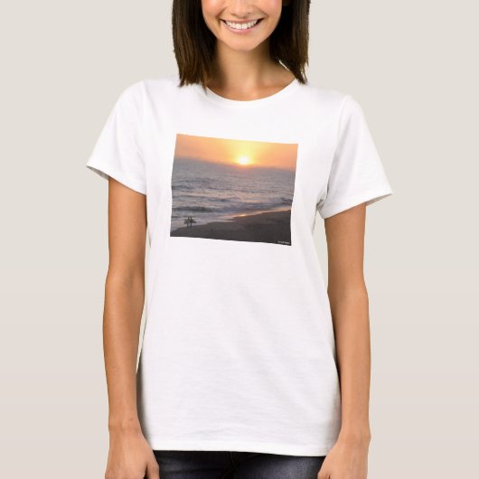 Zonsondergang Surfers T-shirt (Voorkant)