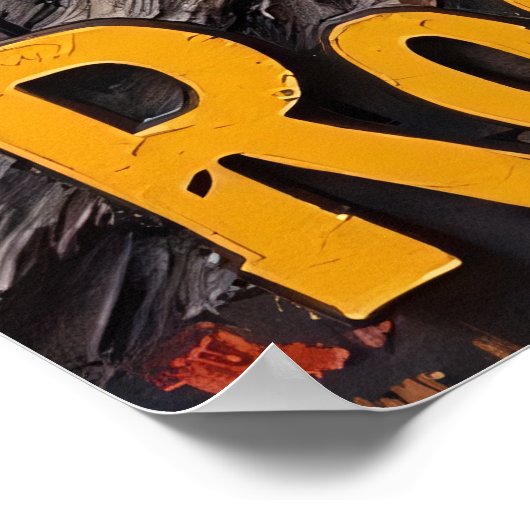 Zonsondergang Symfonie: Valley Roar Poster (Hoek)