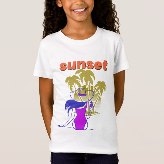 Zonsondergang T-shirt (Voorkant)