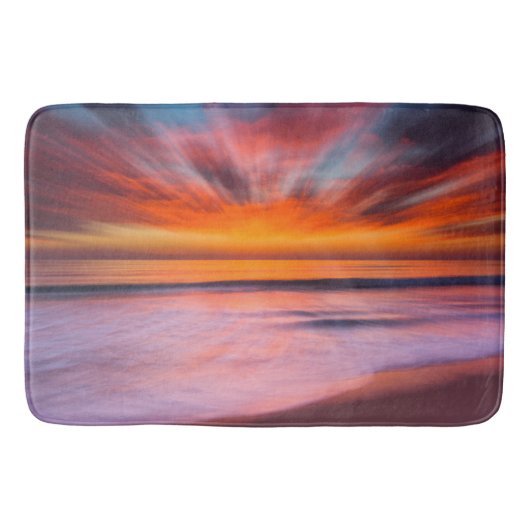 Zonsondergang Tamarack Beach | Carlsbad, CA Badmat (Voorkant)