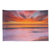 Zonsondergang Tamarack Beach | Carlsbad, CA Kussensloop (Achterkant-Rechts)