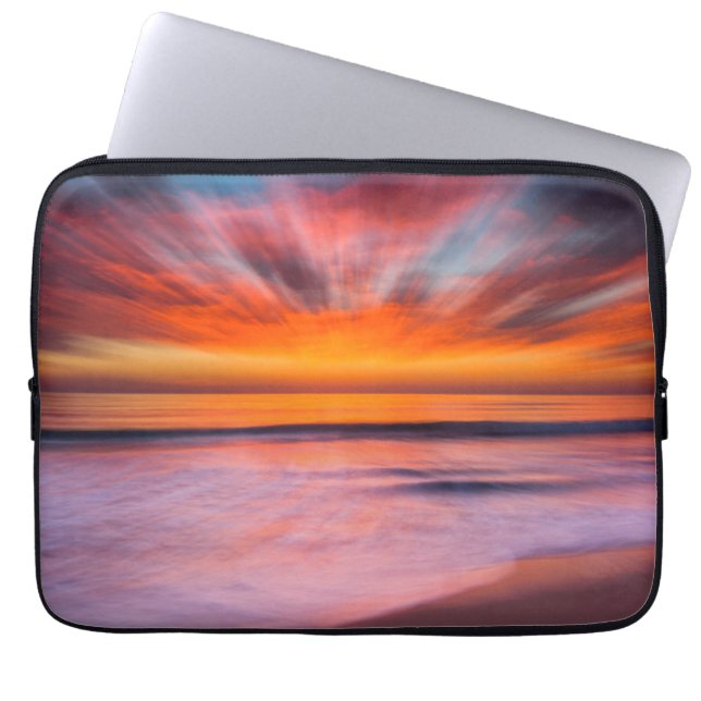 Zonsondergang Tamarack Beach | Carlsbad, CA Laptop Sleeve (Voorkant)
