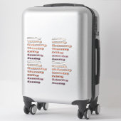 Zonsondergang Terracotta Dagen van de Week Planner Sticker (Koffer)