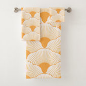 Zonsondergang, tonaal sinaasappel, betontextuur bad handdoek (Insitu)