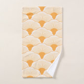 Zonsondergang, tonaal sinaasappel, betontextuur bad handdoek (Handdoek)