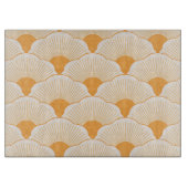 Zonsondergang, tonaal sinaasappel, betontextuur snijplank (Voorkant)