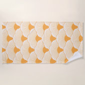 Zonsondergang, tonaal sinaasappel, betontextuur strandlaken (Voorkant)