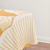 Zonsondergang, tonaal sinaasappel, betontextuur tafelkleed (Voorbeeld)