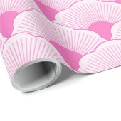 Zonsondergang, tonale roze, betonnen textuur cadeaupapier (Rol Hoek)