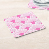 Zonsondergang, tonale roze, betonnen textuur kartonnen onderzetters (Schuin)