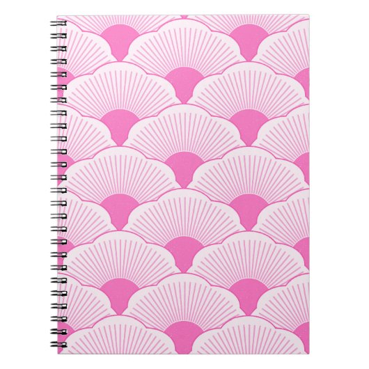 Zonsondergang, tonale roze, betonnen textuur notitieboek (Voorkant)