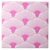 Zonsondergang, tonale roze, betonnen textuur tegeltje (Voorkant)