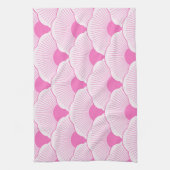 Zonsondergang, tonale roze, betonnen textuur theedoek (Verticaal)