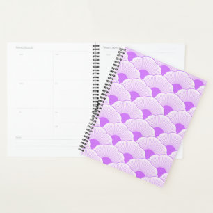 Zonsondergang, tonale violette, concrete textuur planner