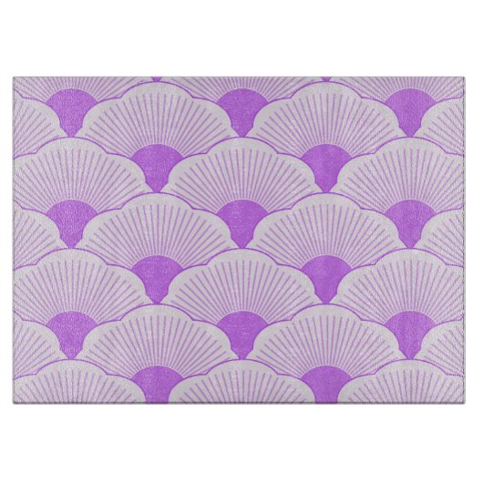 Zonsondergang, tonale violette, concrete textuur snijplank (Voorkant)