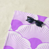 Zonsondergang, tonale violette, concrete textuur strandlaken (In situ)