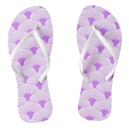 Zonsondergang, tonale violette, concrete textuur teenslippers (Voetbed)