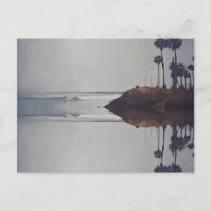 Zonsondergang Topanga Surf W/LosAngeles Logo Postk Briefkaart