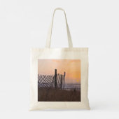 zonsondergang Tote Bag met hek (Achterkant)