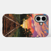 zonsondergang-treinspoor Case-Mate iPhone case (Achterkant (horizontaal))