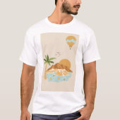 zonsondergang tropische vibes t-shirt (Voorkant)