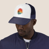 zonsondergang trucker pet (In situ)