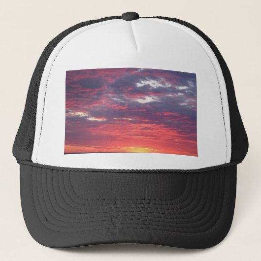 zonsondergang trucker pet (Voorkant)