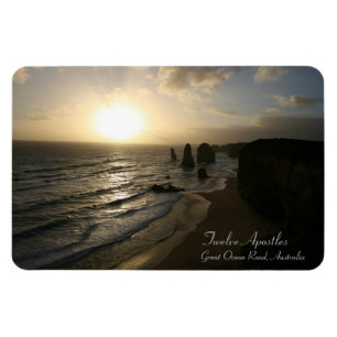 Zonsondergang, Twaalf Apostelen, Great Ocean Road  Magneet