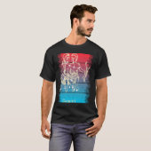 Zonsondergang Tweelingen Zodiac T-shirt (Voorkant volledig)