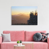 Zonsondergang uitzicht van de Tatra Canvas Afdruk (Insitu (Woonkamer))