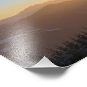 Zonsondergang uitzicht van de Tatra Foto Afdruk (Hoek)