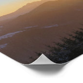 Zonsondergang uitzicht van de Tatra Poster (Hoek)