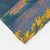 Zonsondergang Uitzicht vanaf de berg Jerai Fleece Deken (Hoek)