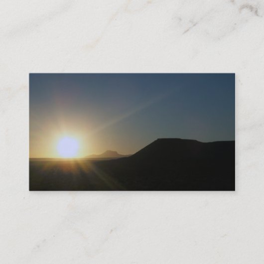 zonsondergang : utah visitekaartje (Voorkant)