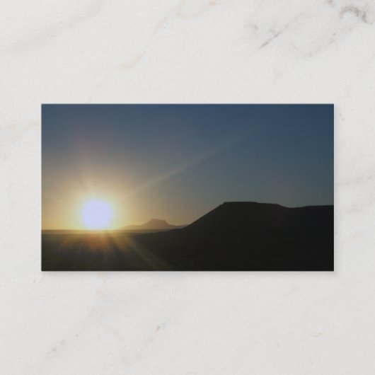 zonsondergang : utah visitekaartje (Voorkant)