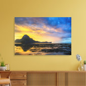 Zonsondergang van de Baai van El Nido Canvas Afdruk (Insitu (Woonkamer))