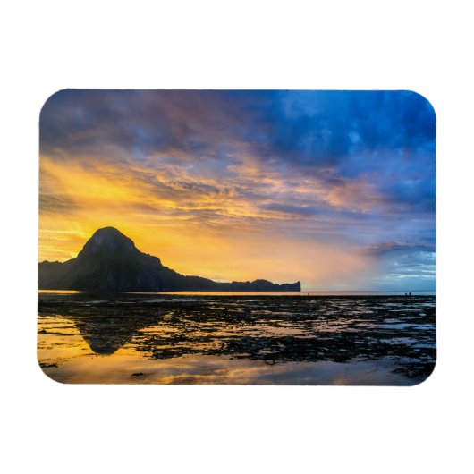 Zonsondergang van de Baai van El Nido Magneet (Horizontaal)