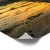 Zonsondergang van de Baai van El Nido Poster (Hoek)